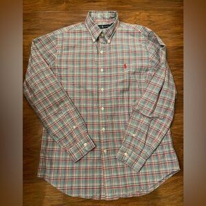 Ralph Lauren Plaid Button Down Size M